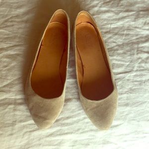 Madewell Pointed Toe Suede Flats